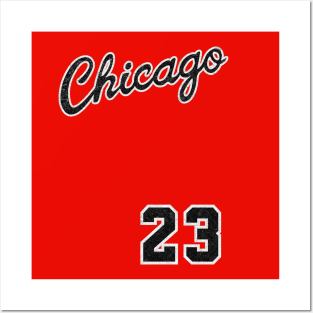 CLASSIC - Chicago Basketball Vintage/worn out Look Posters and Art